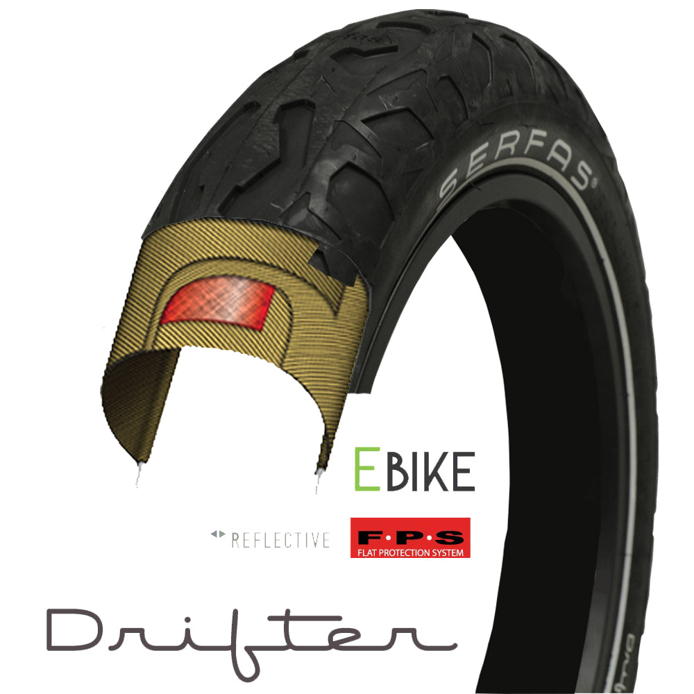 Serfas E-Drift Urban E-bike Tire 20X4.25"
