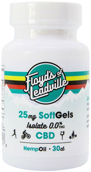 Floyd's of Leadville CBD Softgel: Isolate (THC Free) 25mg, Qty 30