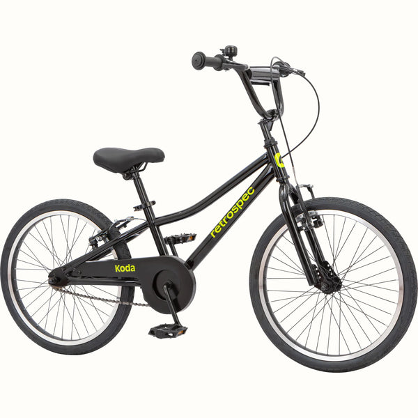 Retrospec Koda 20" Kids Bike, Ages 6-8 Years  Black Neon