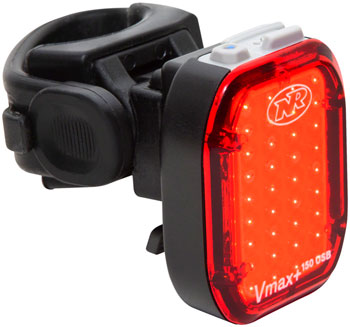 NiteRider Vmax+ 180 Taillight - 180 Lumens, Seatpost or Clothing Clip Mount, Black