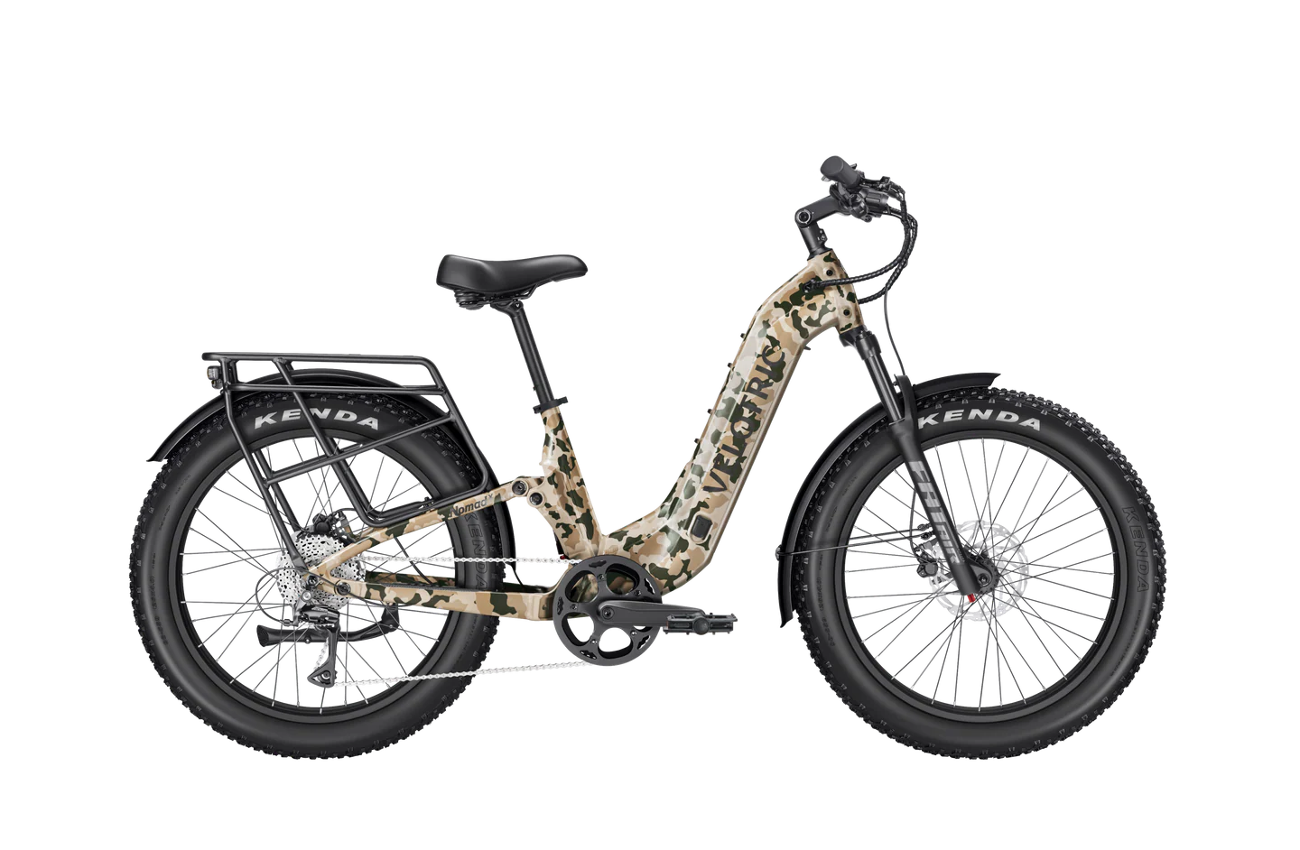 Velotric Nomad 2x Full Suspension Step Thru Camo