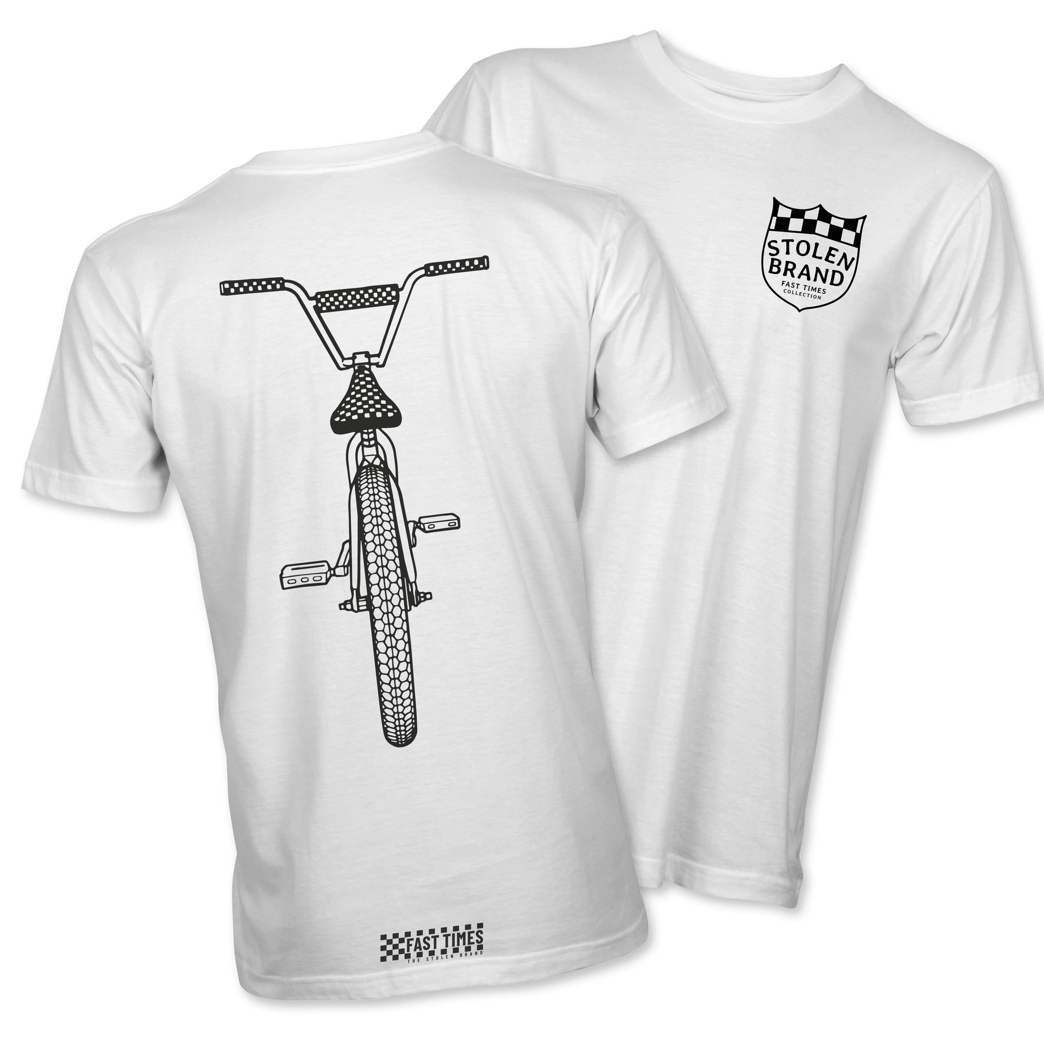 FAST-TIMES COLLECTION FAST BIKE WHITE TEE