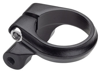 Seatpost Clamp - 34.9mm, Bolt-On, Black w/ Rack Mounts