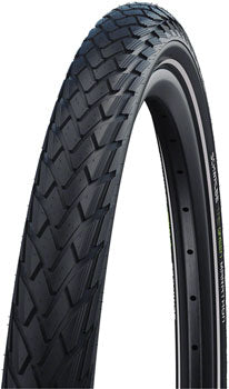 Schwalbe Green Marathon Tire - 700 x 38-40 / 28 x 1.50, Clincher, Wire, Black/Reflective, Performance Line, GreenGuard, TwinSkin, Addix