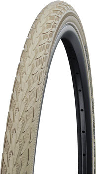 Schwalbe Delta Cruiser Plus Tire 700x35, Clincher, Wire, Creme/Reflective
