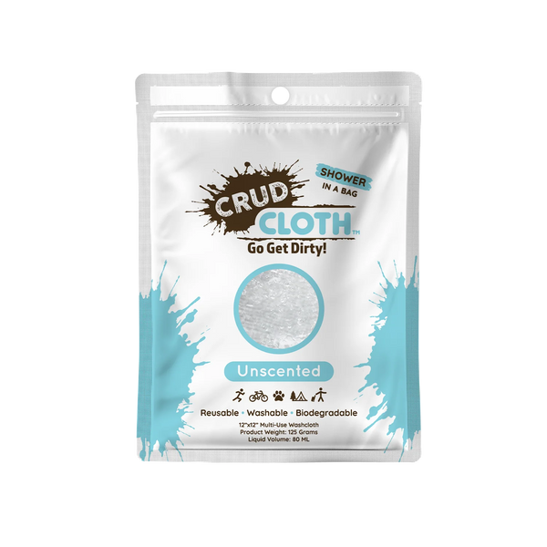 Crud Cloth Shower in a Bag Single Multi-Use Washcloth EACH