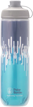 Polar Bottles Breakaway Muck Insulated Zipper Water Bottle - 24oz, Blue/Turq