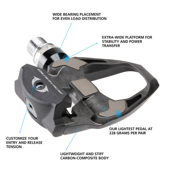 Shimano Pedal PD-R9100 DURA-ACE SPD-SL W/CLEAT (SM-SH12)