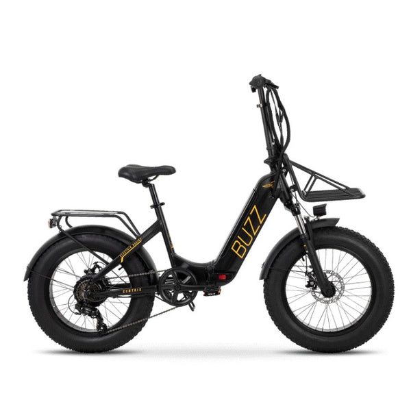 Buzz Bicycles Centris, Class 2 Folding eBike, Black