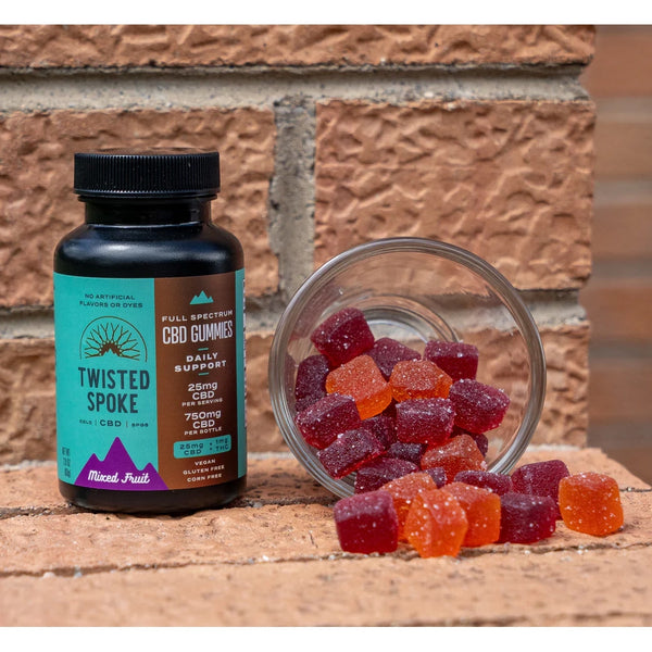 Twisted Spoke CBD CBD Daily Gummies, Mixed Fruit- 30ct