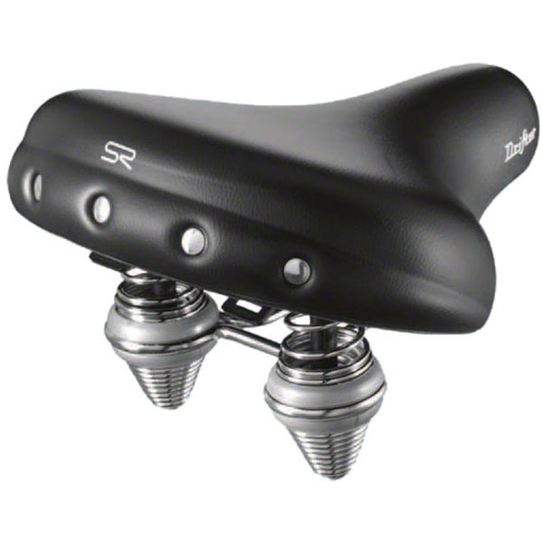 Selle Royal Drifter Relaxed Cruiser w/Rivets - Springs - Black