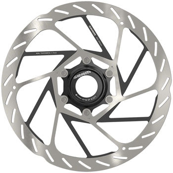 SRAM HS2 Disc Brake Rotor, Center Lock, Rounded, Silver/Black