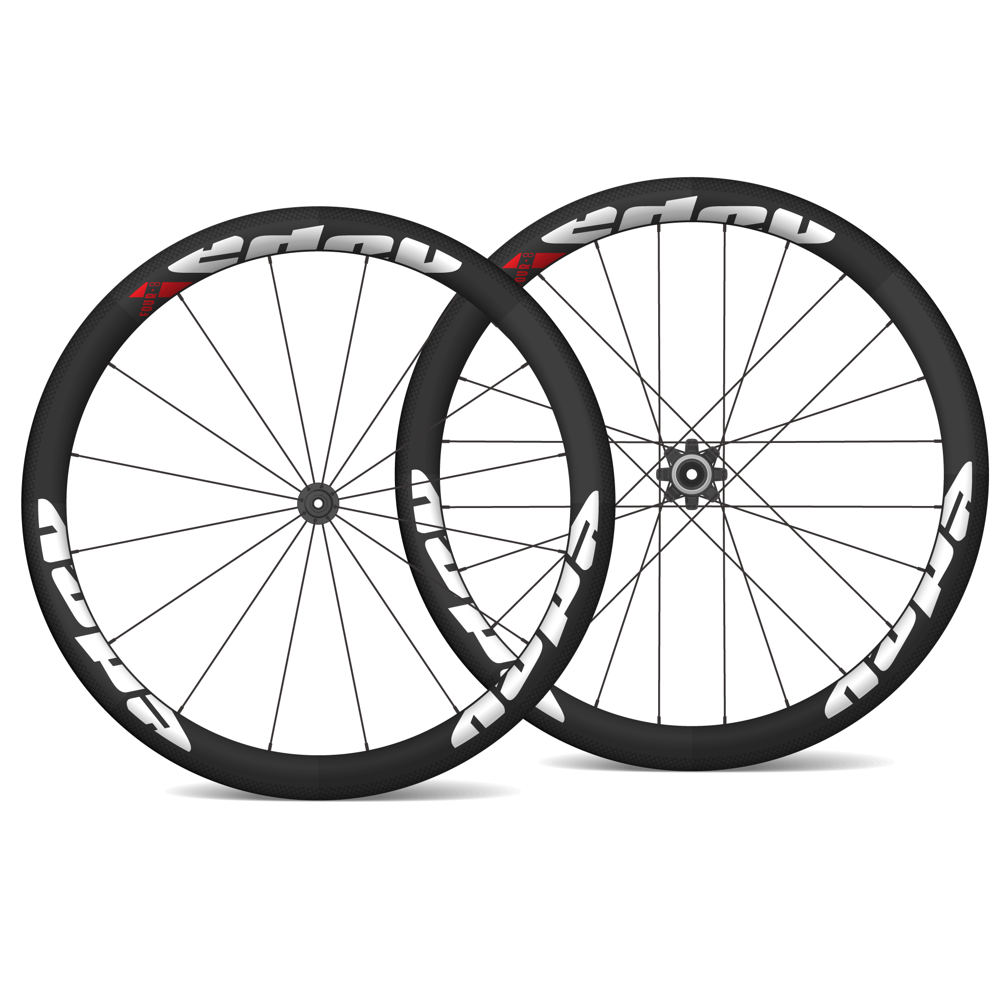 Edco Four-8 Carbon 48mm Blk/Blk Rim Brake Wheelset