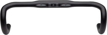 Dimension Flat Top Shallow Drop Handlebar - Aluminum, 31.8mm, 40cm, Black