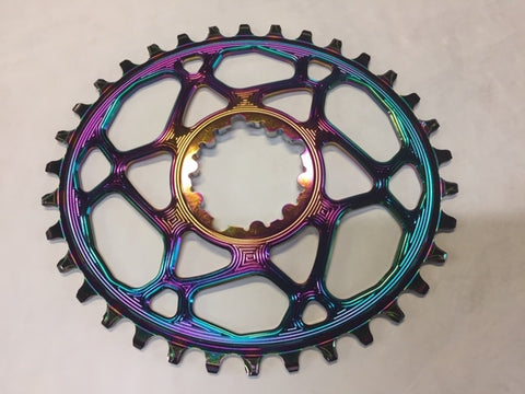 absoluteBLACK OVAL Boost pvd Rainbow direct mount n/w chainring for SRAM