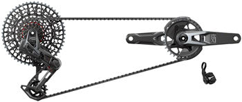 SRAM X0 T-Type Eagle Transmission Groupset - 165mm Crank, 32t Chainring, AXS POD Controller, 10-52t Cassette, Rear Derailleur, Chain