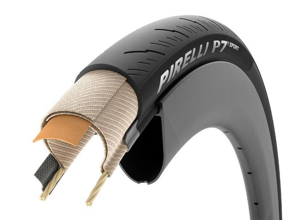 PIRELLI P7 SPORT 700x26 ROAD TIRE, Folding