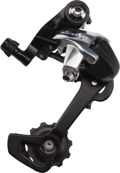microSHIFT R9 Rear Derailleur 9 Speed Long Cage Black/Silver 3x9