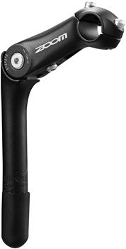 Zoom Quick Comfort Adjustable Stem - 90mm, 25.4 Clamp, Adjustable 80-150deg, 25.4-24tpi Quill, Aluminum