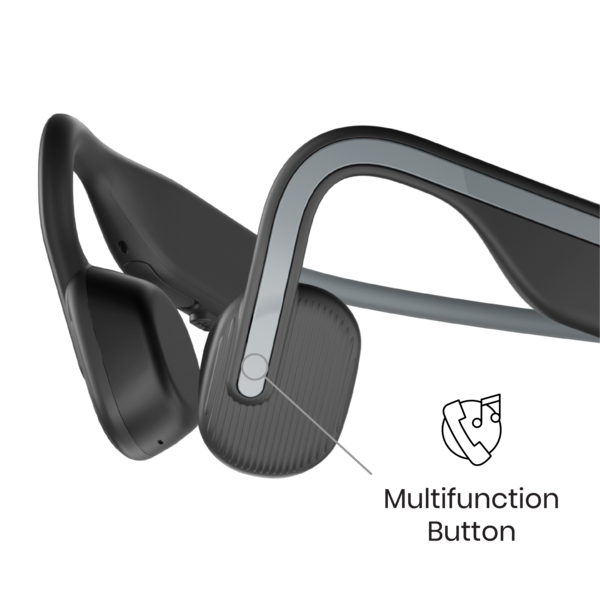 Aftershokz OpenMove Headphones, Slate Grey, AS600