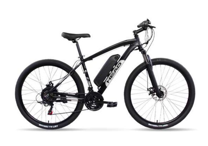 Head E-JRA eBike Electric Mountain Bike, Small, Black