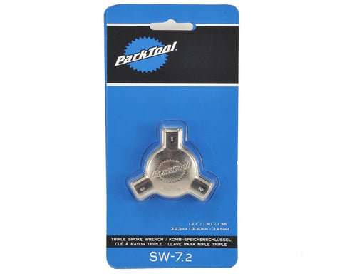 Park Tool Triple Spoke Wrench SW-7.2 .127'', .130'', .136